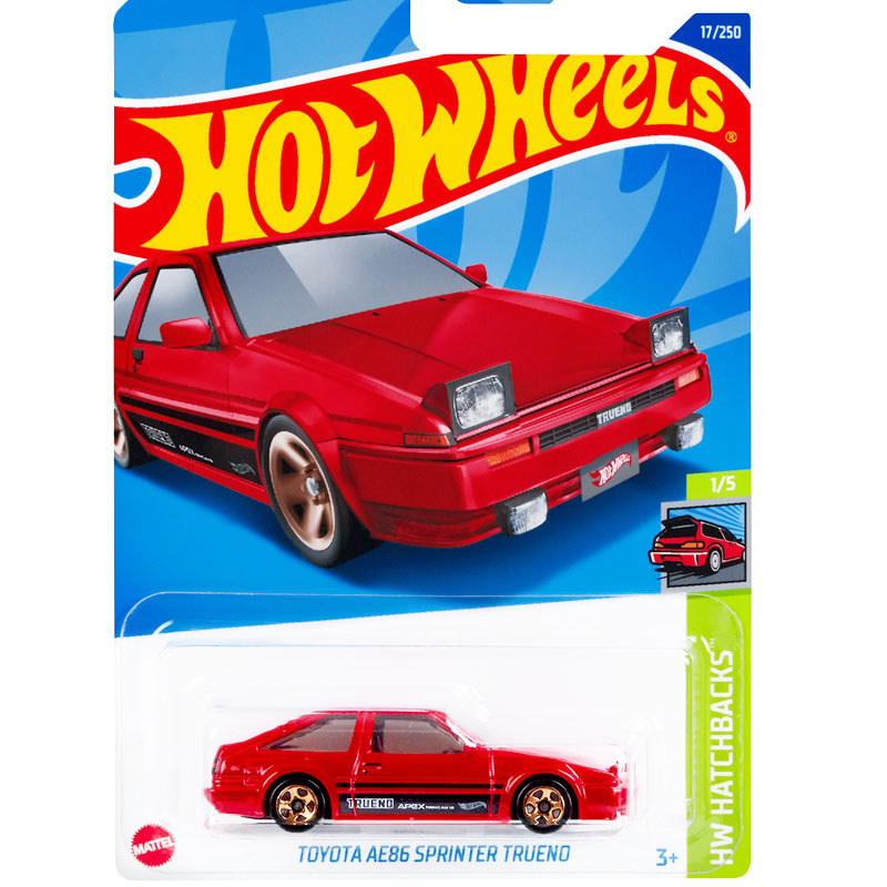 HotWheels HotWheels TOYOTA AE86 Xe thể thao sửa đổi màu đỏ TOYOTA AE86 17 22E