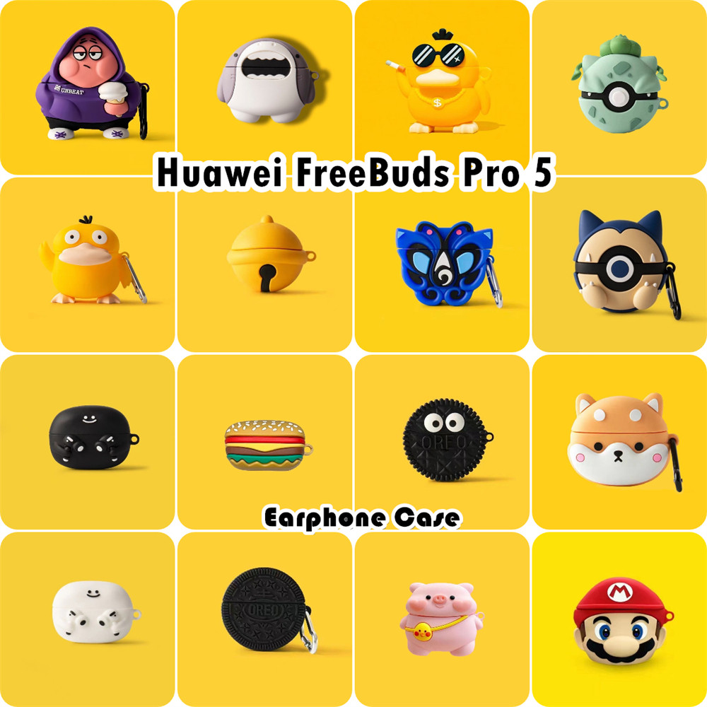 HÀNG CÓ SẴNDành Cho Huawei FreeBuds Pro 5 Ốp Lưng Silicon Mềm Anime Hoạt Hình Tai Nghe Ốp Lưng NO.2