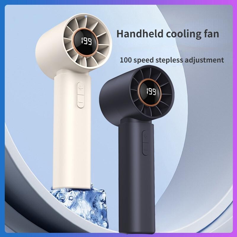 Quạt M2 5000mAh di động có thể sạc gió mạnh 100 tốc độ turbo phản lực màn hình hiển thị pin