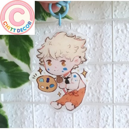 BLUE PERIOD KEYCHAINS, Yatora, Yotasuke, Cute Keychains, Acrylic Charm, Anime fanart, blue period ma
