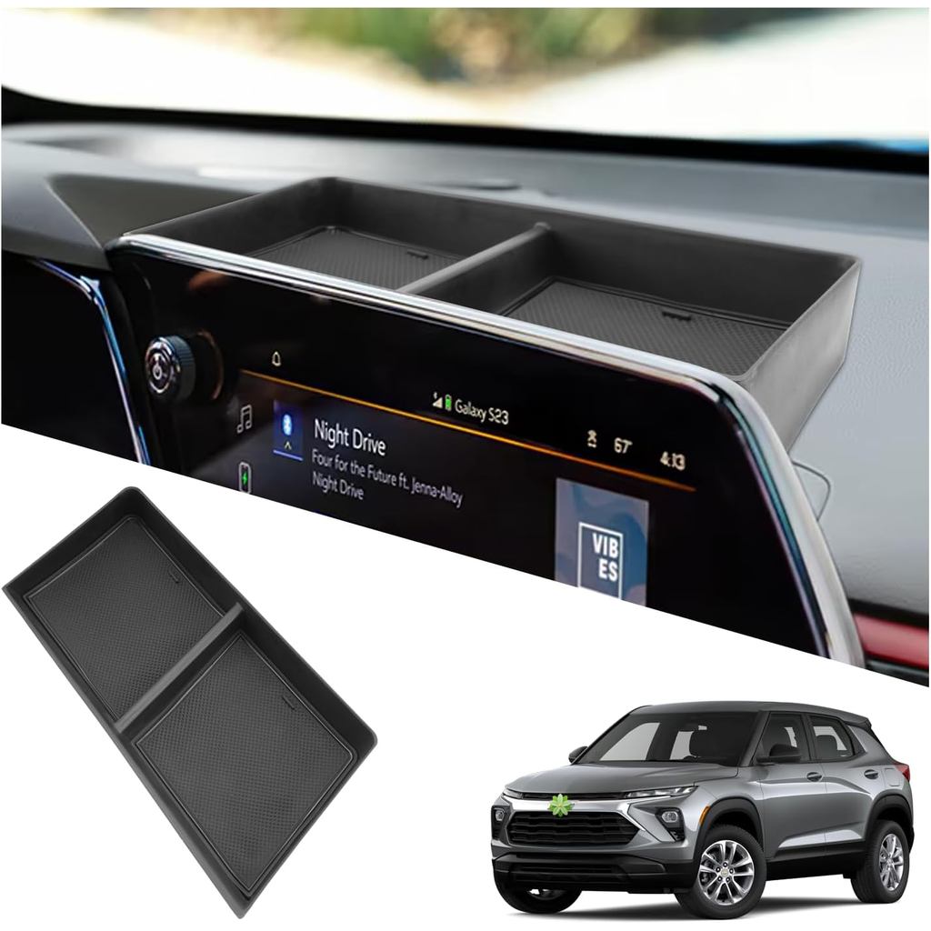 Ruiya 2026 Trax Phía Sau Màn Hình Tổ Chức Cho Chevy Trax 2026 Phụ Kiện Chất Liệu ABS Dash Khay Bảo Q