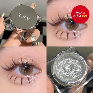  Phấn mắt đơn sắc phân cực sáng bóng ZVEV trang điểm chống thấm nước lấp lánh mịn 
