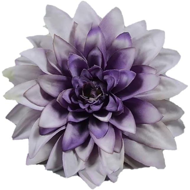 30 Chiếc Số Lượng Lớn Đầu Dahlia Tím Dahlia Đầu Hoa Nhân Tạo 5.1 Inch Lụa Lớn Giả Dahlia Đầu Cho Tiệ
