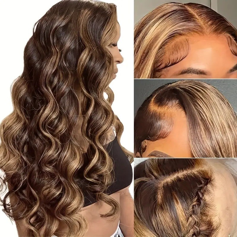 Tóc Giả Nữ Ren Trước Nổi Bật, Phong Cách Châu Âu - Mwave Sóng Lớn