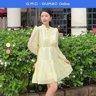 Đầm kiểu cổ dây nơ thời trang Gmorning - GUMAC YDE03008