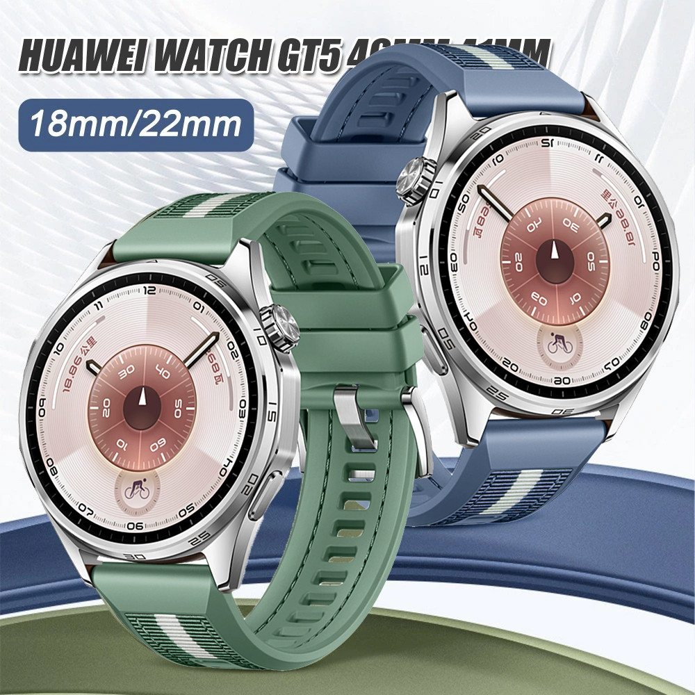 Dây đeo silicon bện Nylon 22mm cho Huawei Watch GT6 / 6Pro 46mm Huawei GT 6 / 5 / 4 / 3 46mm Dây đeo
