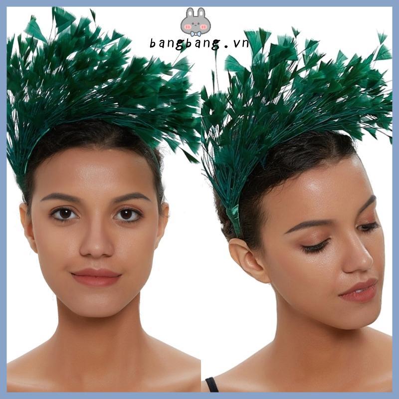 Colored Feather Headband Flapper Feather Headband Feather Fascinator Headband