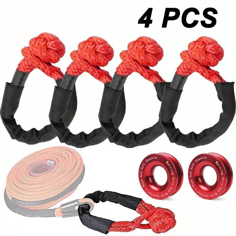 4 1 / 2 "X 22" Còng Mềm Dây Tổng Hợp Hạng Nặng Offroad 4X4 Kéo Còng Dây Đeo Có Tay Bảo Vệ Cho Xe Jee