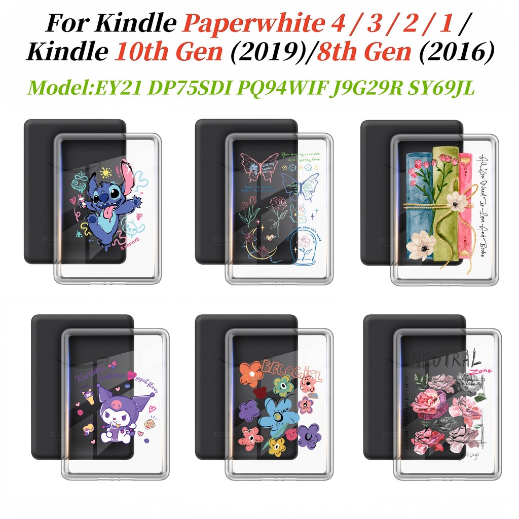 Ốp Lưng Acrylic Trong Suốt Cho Paperwhite 4 3 2 1 Kindle 10th 8th 7th 6th 5th Gen 6.0 '' EY21 DP75SD