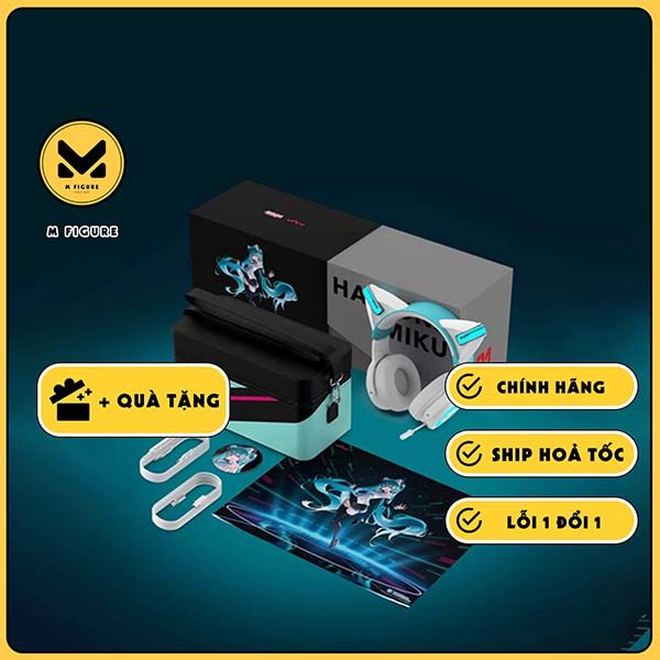 TAI NGHE Hatsune Miku - Piapro Characters - NX Cat Ear Bluetooth Wireless Headphones (YOWU) HEADPHON