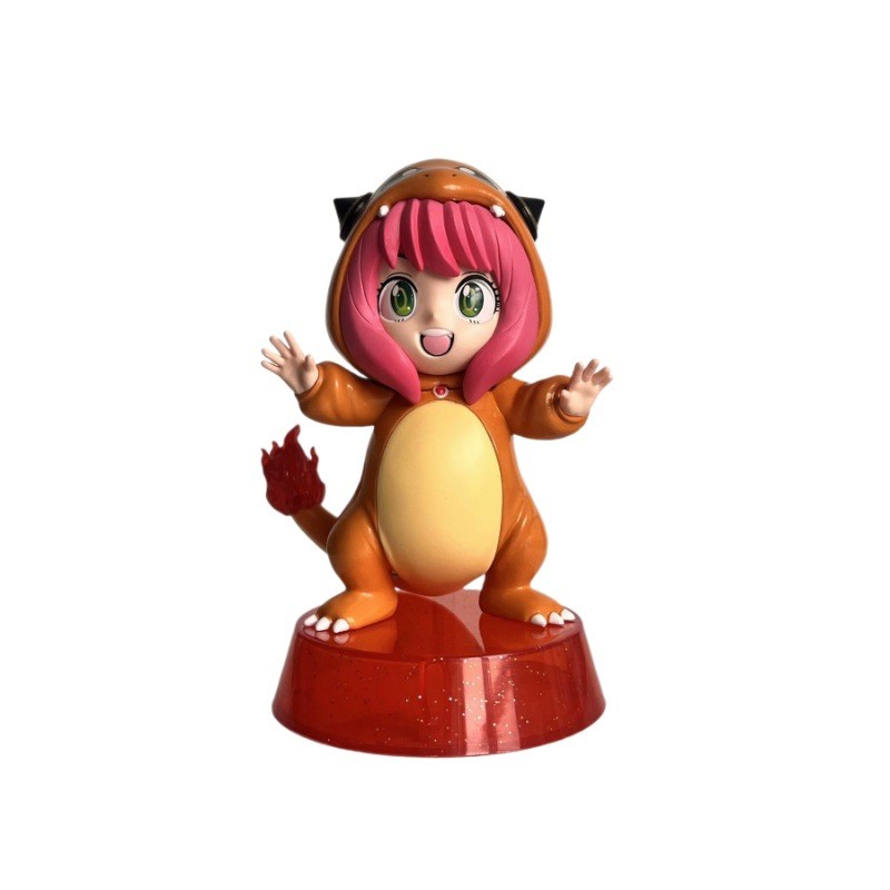 Spy x Family Anya Cosplay Hình Sưu Tập Nhỏ Charmander Anya Anime Mô Hình Actionfigures Hành Động Tượ