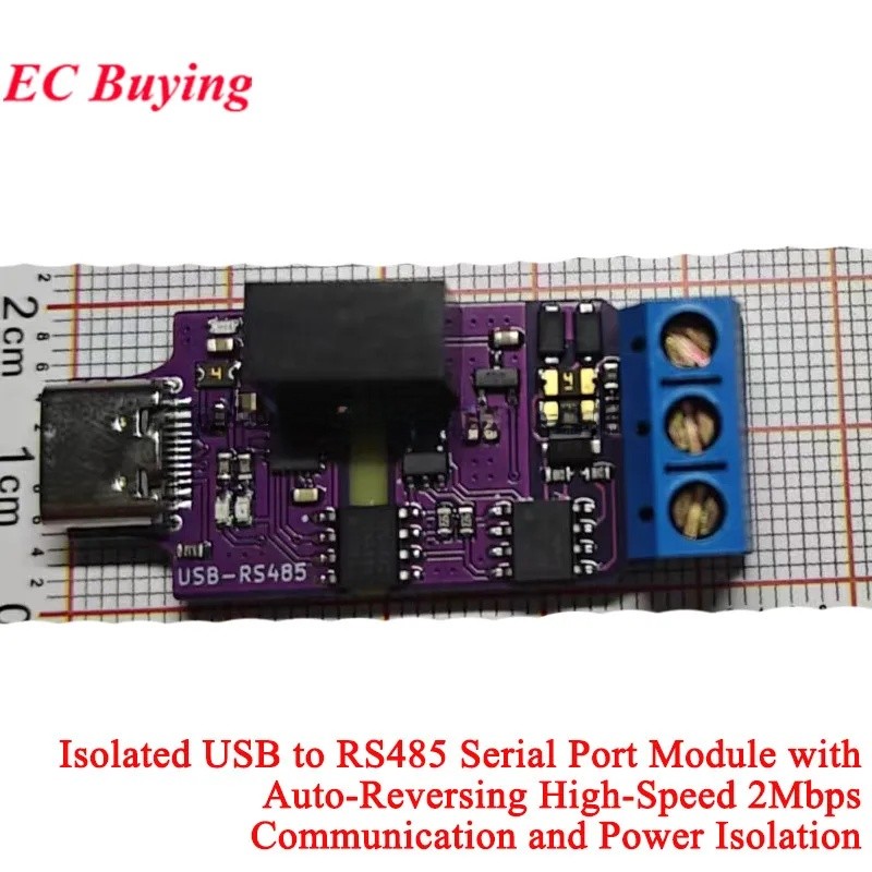 EC buying 2 Cái / 1 Cái Mô-đun cổng nối tiếp USB sang RS485 cách ly với tốc độ cao tự động đảo ngược