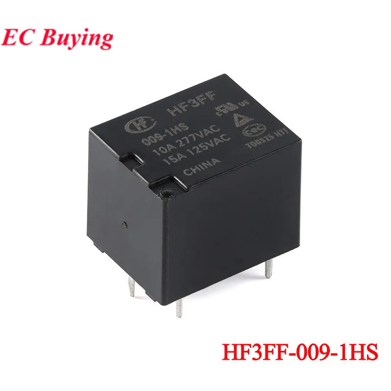 EC buying 5 cái / 1 cái HF3FF / 009-1HS HF3FF-009-1HS JQC-3FF / 009-1HS (551) 9VDC DC 9V 4 Pin 10A R