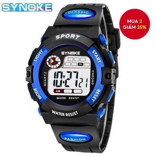 Đồng hồ SYNOKE cho trẻ em Bé trai Chống nước đa chức năng LED kỹ thuật số cho bé gái & bé trai Đồng hồ thể thao Quà tặng cho ngày trẻ em