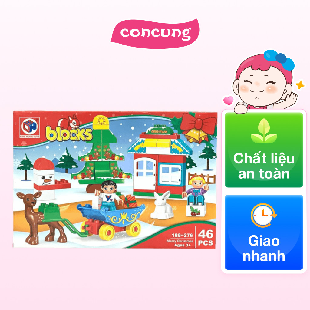 QT Nestle - Bộ đồ chơi xếp khối kéo xe