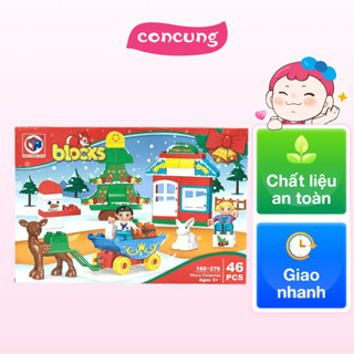 QT Nestle - Bộ đồ chơi xếp khối kéo xe