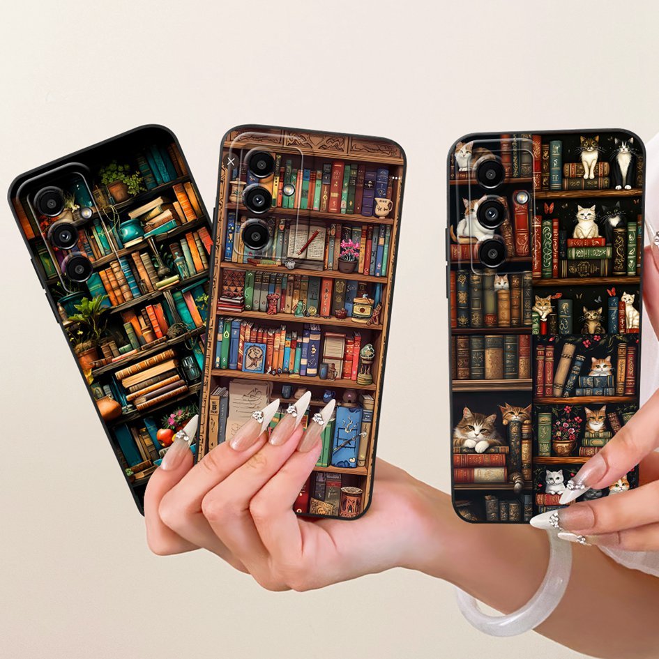 Dành Cho Samsung Galaxy M52 5G Vỏ SM-M526B Giá Sách Sang Trọng Tranh Hoa Silicon Mềm Cho Samsung M52