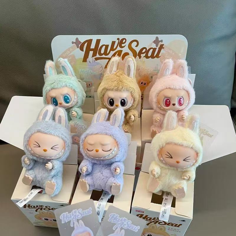 Pop Mart Thế hệ thứ hai labububu Đồ chơi búp bê labububu Hộp bí ẩn Búp bê sang trọng Hình búp bê hợp