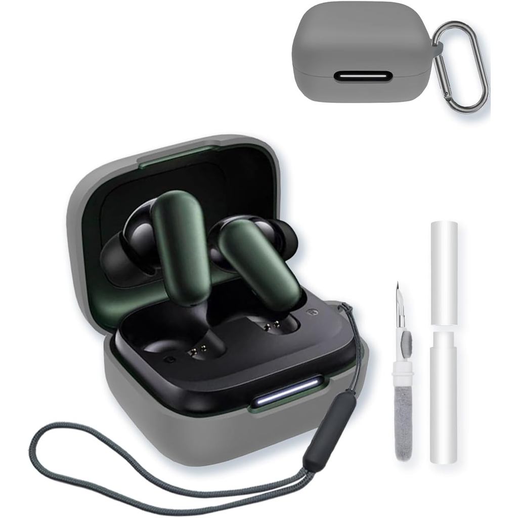 Ốp Silicon Tương Thích Với Soundcore P30i của Anker Có Móc Khóa, Bộ Vệ Sinh Và Dây Buộc, Vỏ Bảo Vệ M