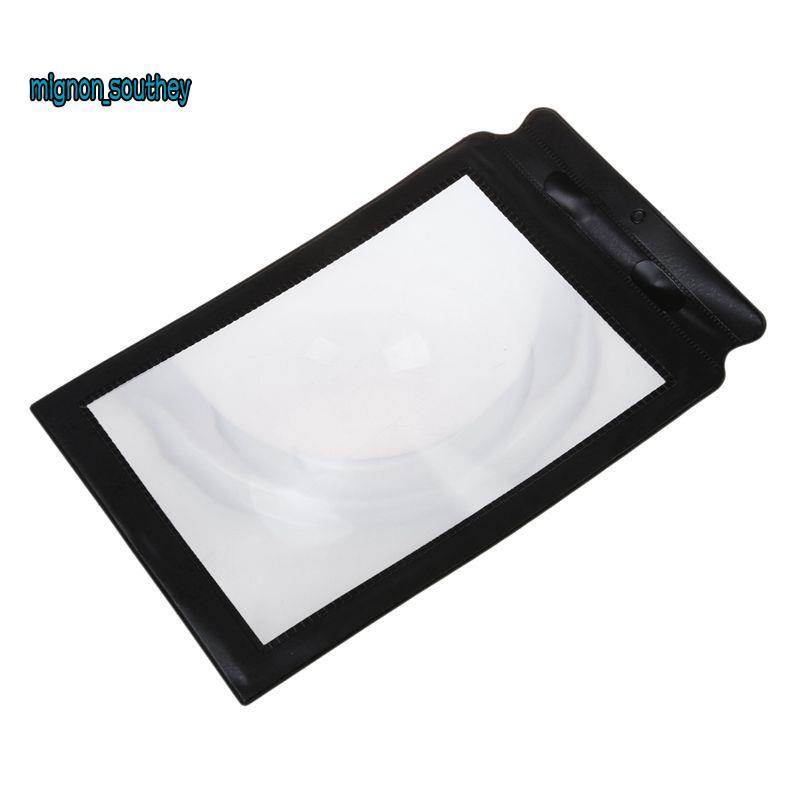 A4 Full Page 3x Tấm Kính Phóng Đại Lớn Sách Hỗ Trợ Đọc Sách