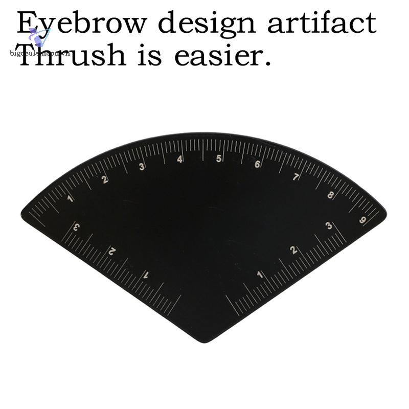 [BDM] Hợp kim nhôm Vẽ nhanh Thước thiết kế lông mày Microblading ping Tool Định hình trang điểm vĩnh