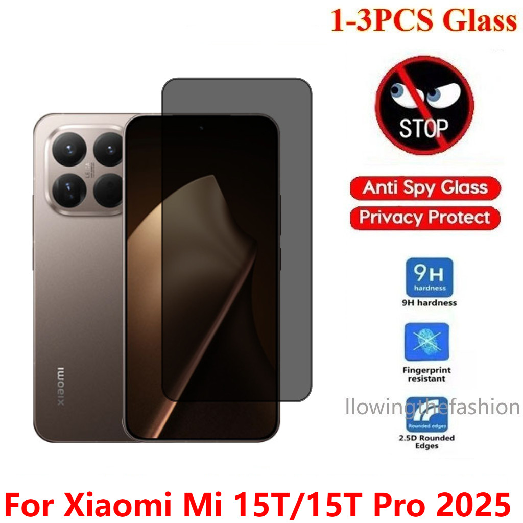 3 Miếng Bảo Vệ Màn Hình Riêng Tư Cho Xiaomi Mi 15T Pro 2025 Mi 15T 15 T 15T Pro 4G 5G Mi 17T Pro 202