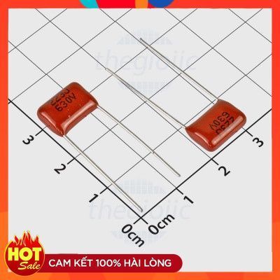 [20 Cái]- Tụ Kẹo Nâu Polyester BB22-223 22nF 630VDC ChipViet Store