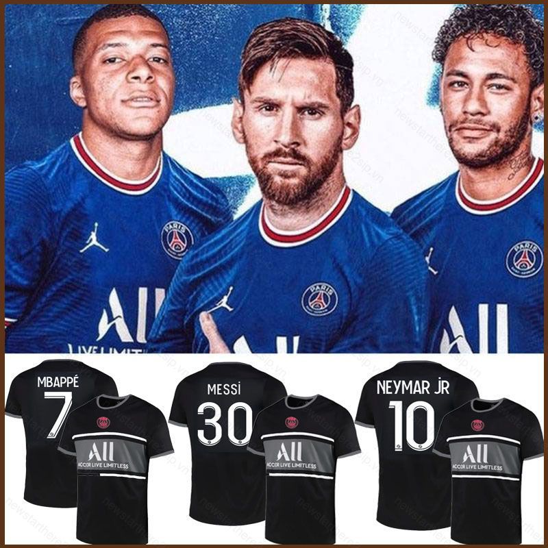 Áo bóng đá PSG 2022 form-fittingtee cho người hâm mộ Messi, Neymar vàMbappé