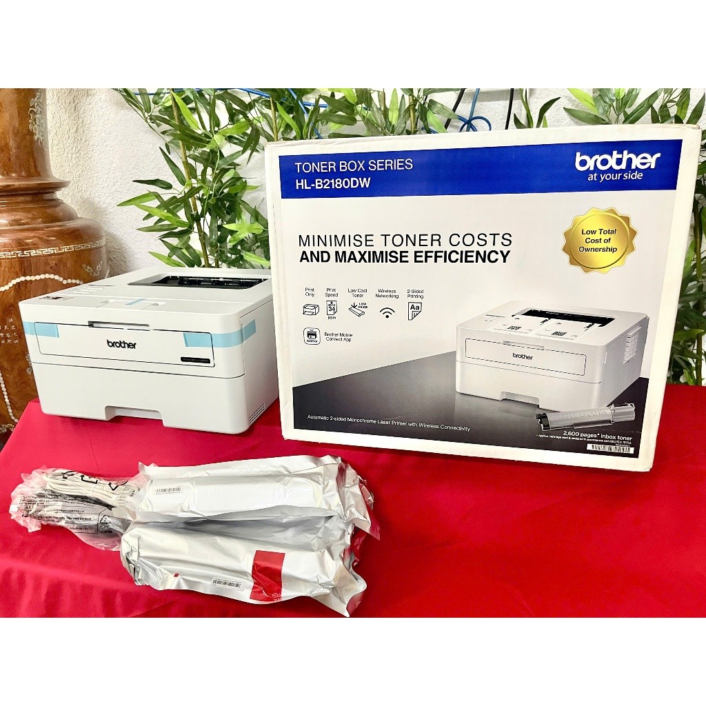 MÁY IN  THÔNG MINH BROTHER 2180DW - in wifi -in qua mạng không cần kết nối dây