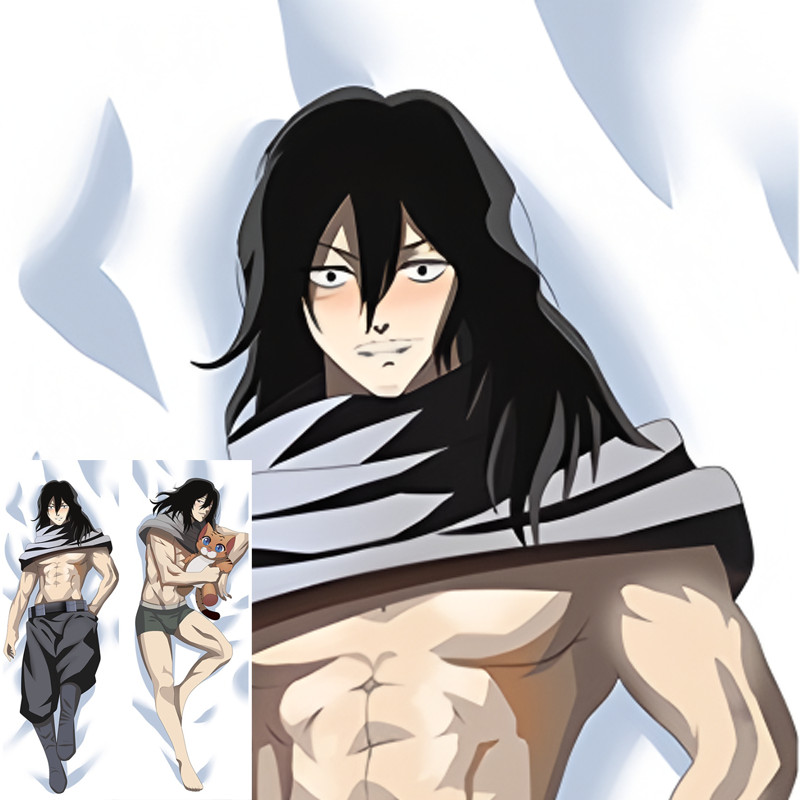 My Hero Giới Học Thuật Tẩy Đầu Aizawa Shouta Dakimakura Waifu Vỏ Gối 2 Mặt In Anime Gối Vỏ Đệm