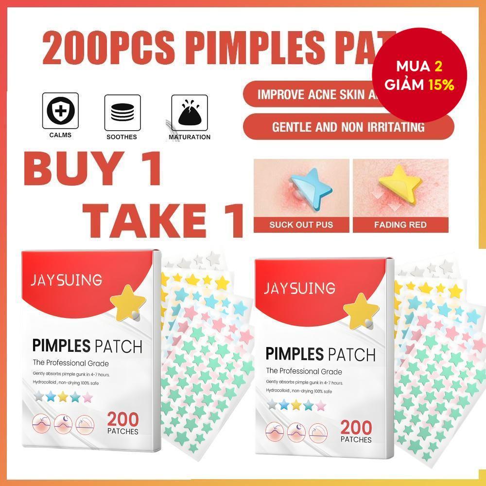 【MUA 1 TẶNG 1】200 MIẾNG Bông dán trị mụn Salicylic, Chăm sóc da mụn, Bông dán chịu nước - 200 miếng 