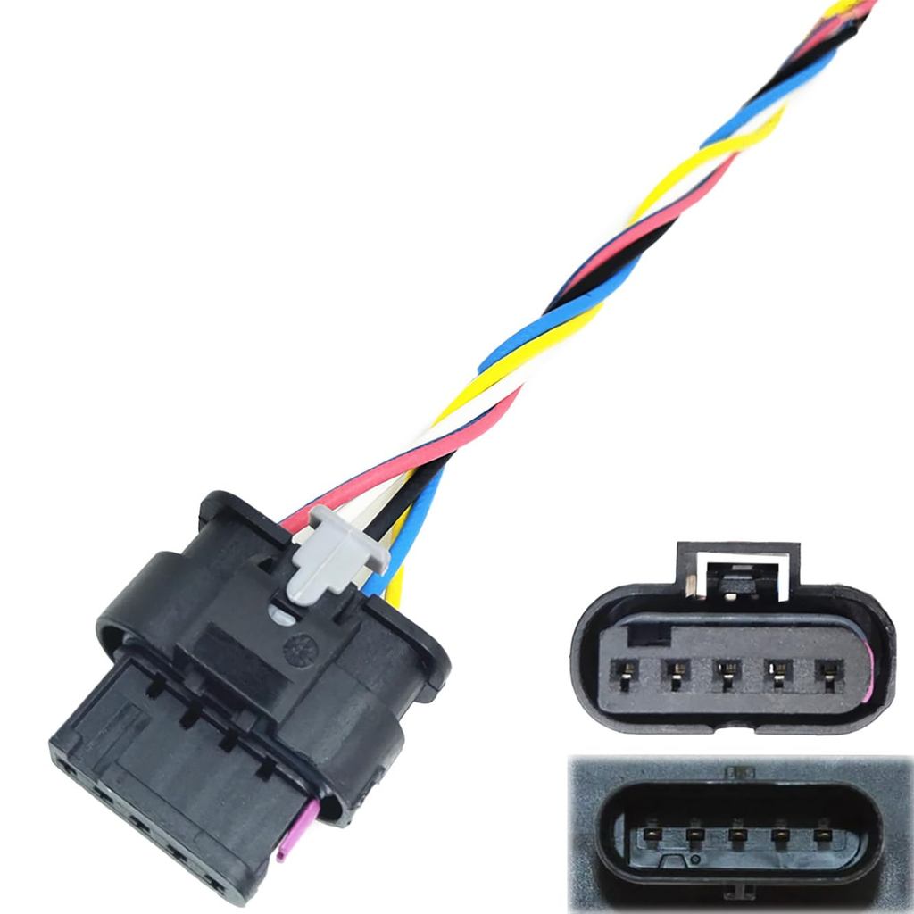 Cảm biến lưu lượng không khí khối MAF Cảm biến khai thác phích cắm kết nối Tương thích với BMW 550i 