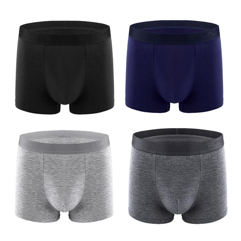 Size Quần Lót Nam Nam Màu Trơn Cotton Boxer Boxer Boxer 12.05 y