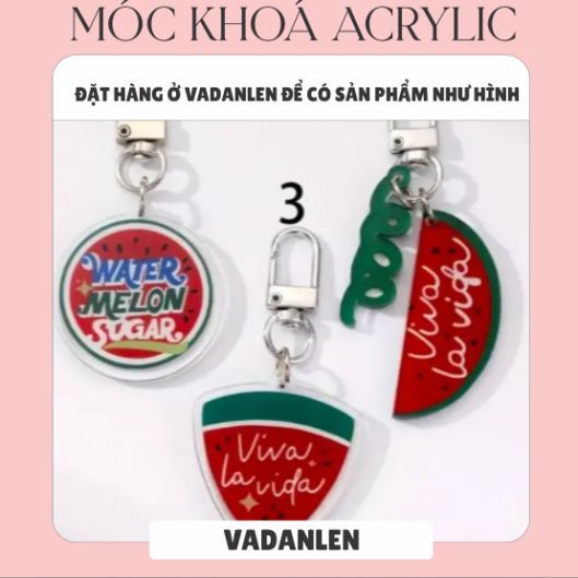 Twinkling Watermelon Inspired Keychains / Phone Charms