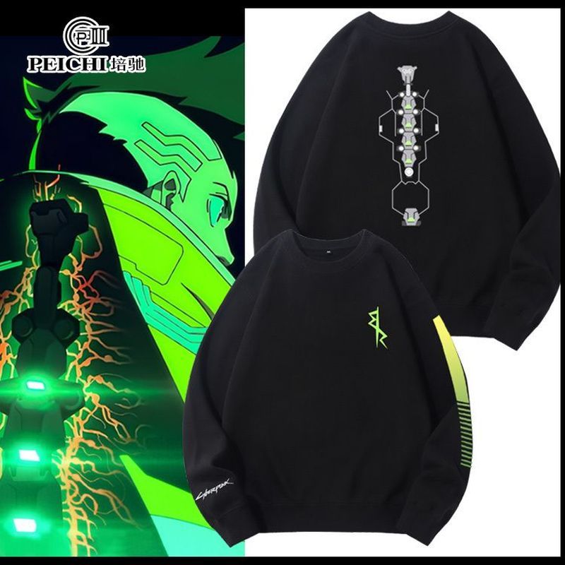 Áo Nỉ Cyberpunk Edge Walker 2077 Cho Thanh Niên, Phù Hợp Dáng Rộng