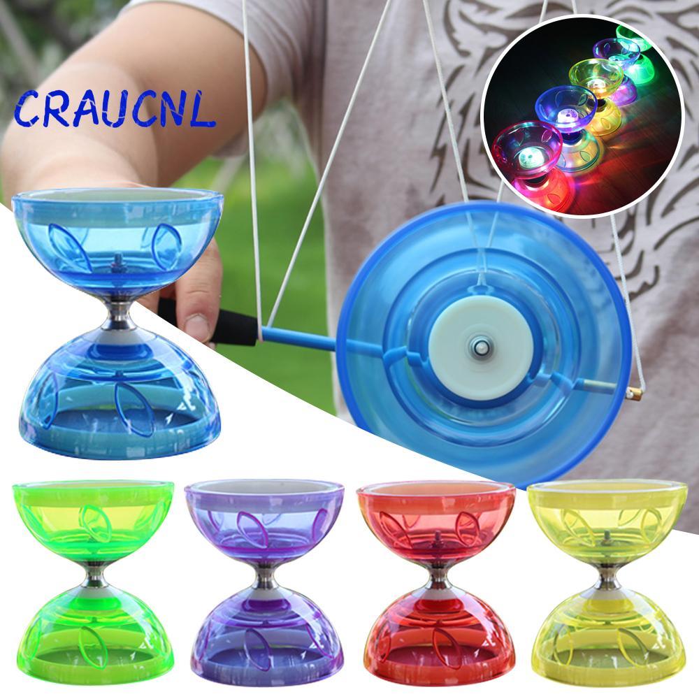 LUOL Diabolo Trung Quốc, Bát Da Hình Yo-yo Trung Quốc, Đồ Dùng Giải Trí Phong Cách Dạ Quang Làm Dày 