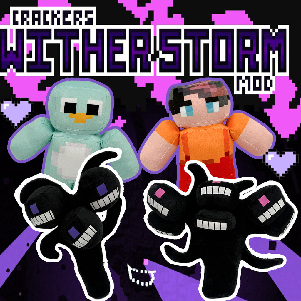 BCT Wither Storm Plush Withering Spirit Storm Game Ngoại Vi Sang Trọng Đồ Chơi Nhân Vật Hoạt Hình An