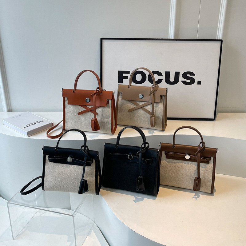 Sản phẩm mới Hàng có sẵn Túi Kelly Vải Mini cao cấp Túi Kelly 2025 Đi lại Túi đeo vai di động2025120