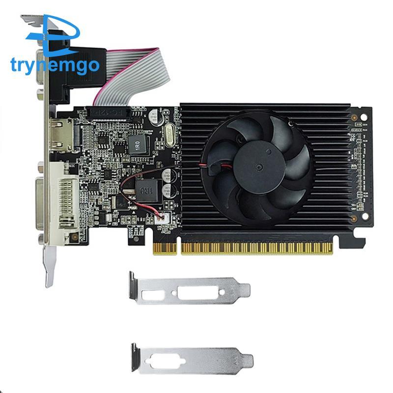Card đồ họa GT210 1GB DDR3 64Bit PCIE 2.0 40nm GPU - Tương thích + VGA + DVI Card Video để bàn với 2