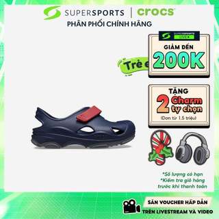  Giày Sandals Trẻ Em Crocs Toddler All-Terrain Fisherman - Đen - 208351-4CC ADS10 LS300 