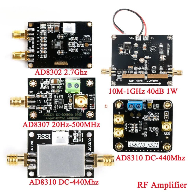 Bộ khuếch đại RF AD8302 2.7Ghz AD8307 20Hz-500 MHz AD8310 DC-440Mhz Công suất trung bình 10M-1GHz 40