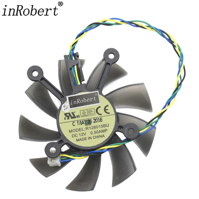 75mm 4pin Radeon HD 7770 GTX750 GPU Quạt Làm Mát Cho ASUS GTX 560Ti 650 GTX550Ti 250X Radeon HD7770 