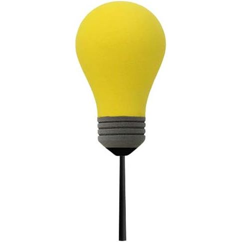 Cool Bright One Yellow Light Bulb Ăng-ten trang trí ô tô Topper Phụ kiện ô tô