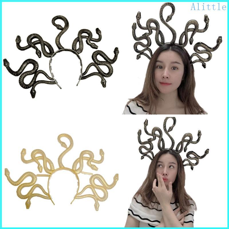 Alia Medusa Costume cho người lớn - Bộ trang phục Halloween với phụ kiện tóc rắn nữ hoàng