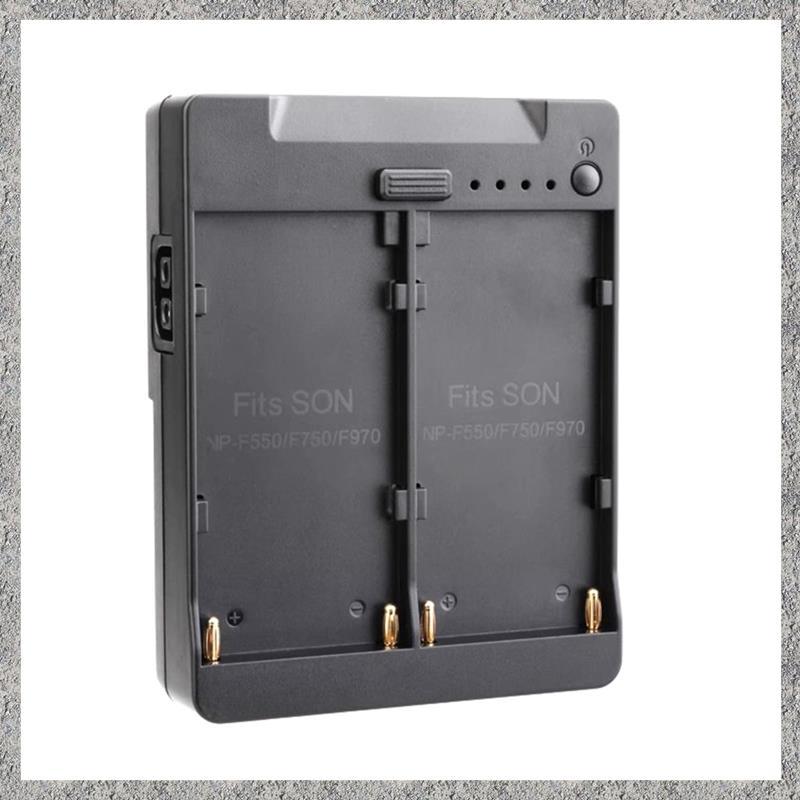 Dual NP-F550 / 750 / 970 NP-F Series Pin sang V-Mount Lock Tấm chuyển đổi pin V-Mount cho Bộ chuyển 