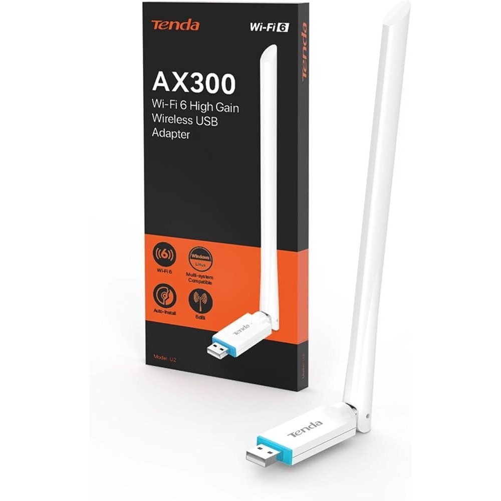 Tenda U2 AX300 - USB Wifi Chuẩn N Tốc Độ 150Mbps (Hàng chính hãng)