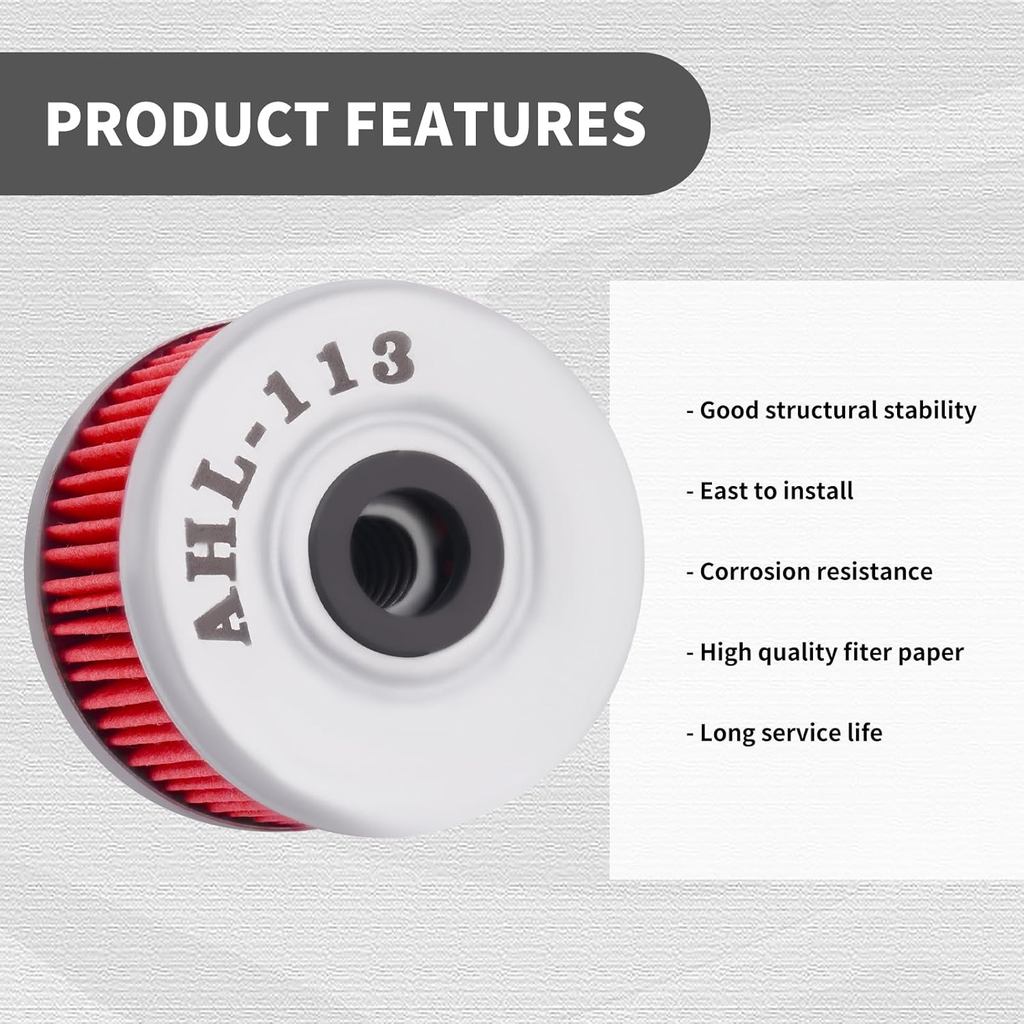 AHL 113 Lọc Dầu Cho Xe Honda TRX300EX TRX300 EX 1993-2008 TRX200D FourTRAX 200 1990-1997 TRX 250 198