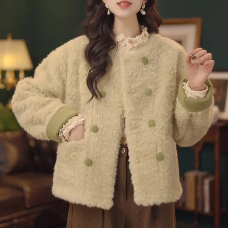 Cửa hàng Zhuzhu - Áo khoác mỏng phong cách Hàn Quốc mới cho mùa đông 2025