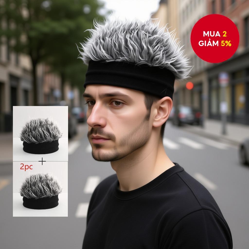 Mũ Mùa Đông Hàn Quốc Tóc Giả 2 Chiếc One Piece Hip Hop Luffy Cosplay Mũ Ấm Áp