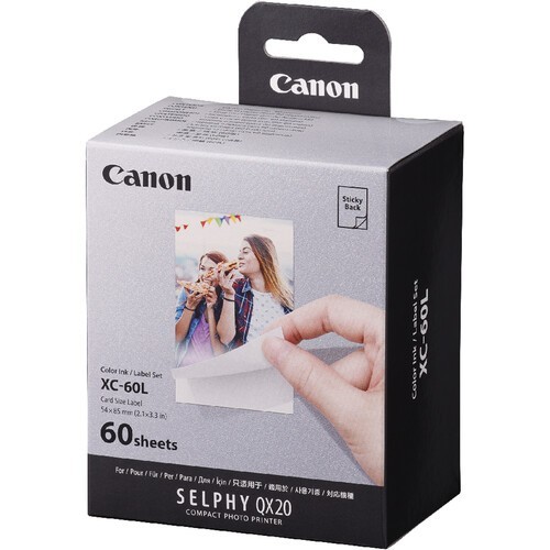 Canon XC-60L – Bộ Giấy Và Mực In 60 Tấm Cho SELPHY QX10/QX20